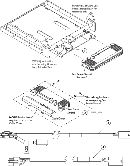 C629M Junction Box, Shroud Cover and Hardware