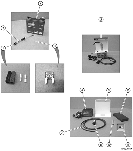 Battery and Battery Charger Assembly