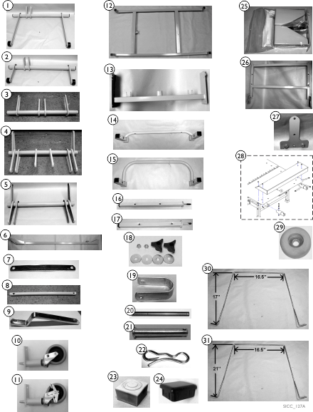 Steel and Frame Parts - BS1180/76