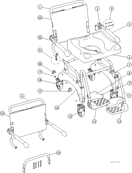 Spare parts Ocean Ergo (XL)