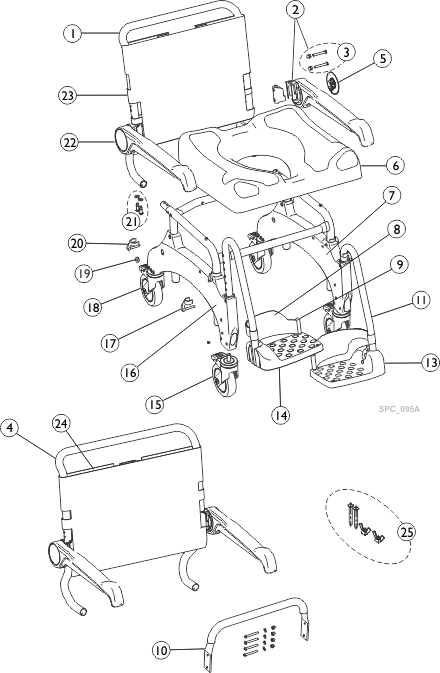 Spare parts Ocean Ergo (XL)