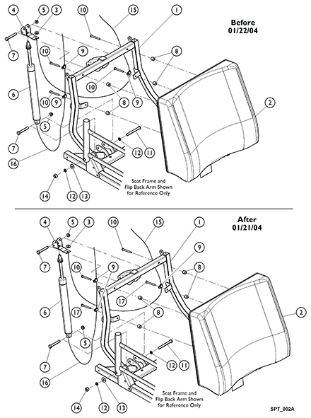 Back Assembly - Lower Recline