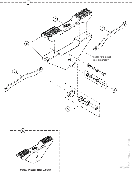 Pedal Mechanism Assembly for ISA COMPACT