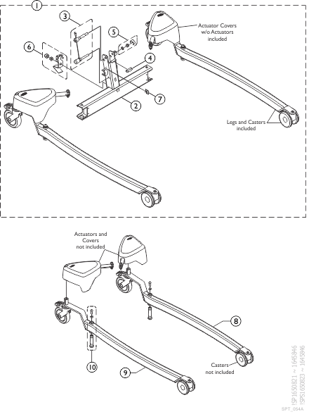 Base and Legs For Foldable Mast