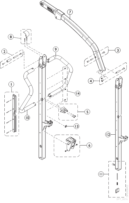 Mast and Boom Assembly, Foldable