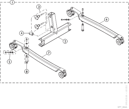 Base and Legs for Fixed Mast w/ Manual Leg Spread