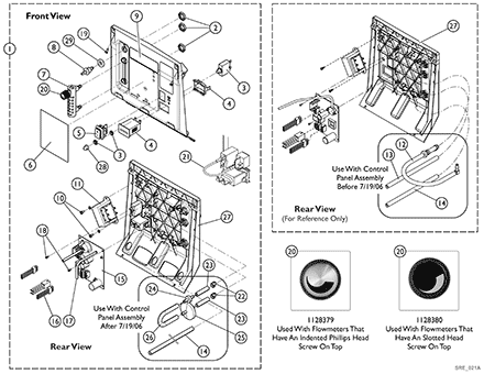 Control Panel and P.C. Board (10 Liter Models)