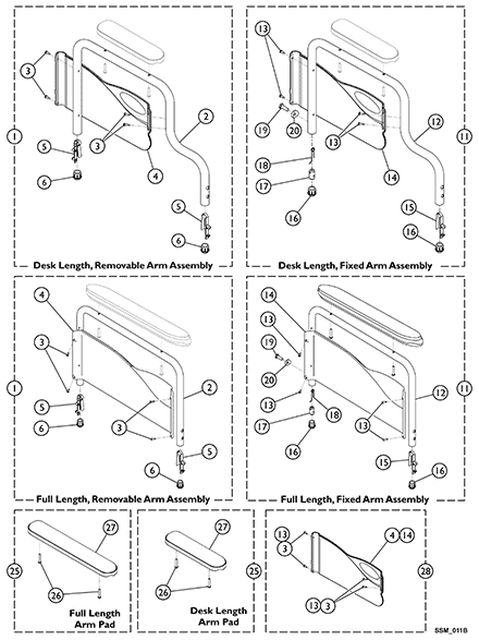 Conventional Fixed Height Arm - Color Finish