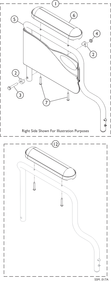 Arms - Space Saver Fixed Height