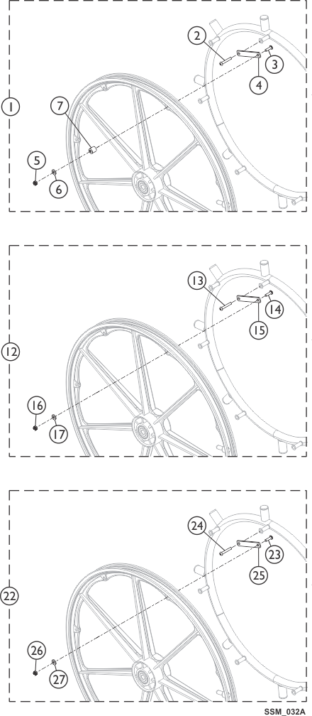 Projection Handrims - Attaching Hardware