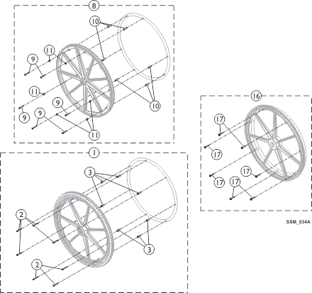 Non-Projection Handrims - Attaching Hardware