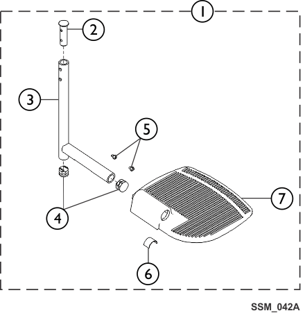 Pivot Slide Tube with Footplate