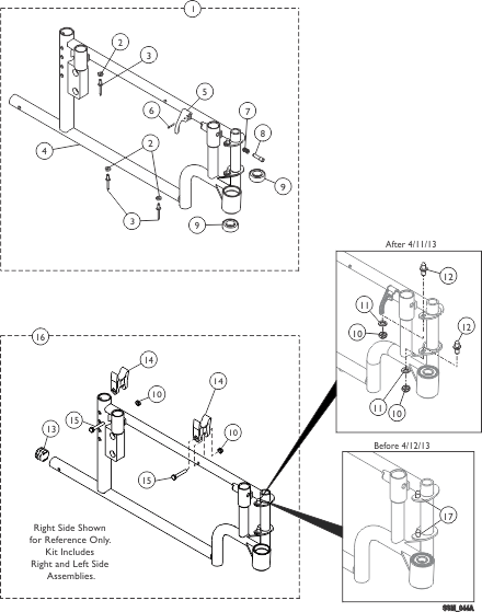 Bariatric Side Frame and Hardware