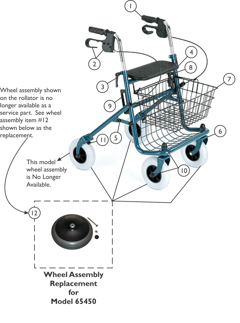 Invacare Part Notes