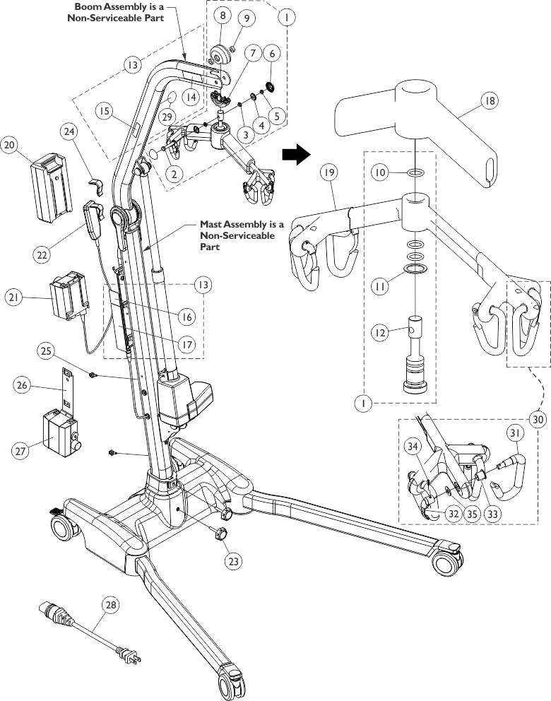 Invacare Part Notes