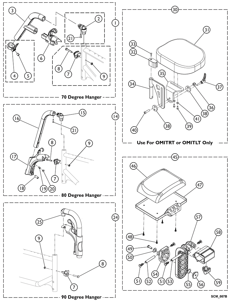 Invacare Part Notes
